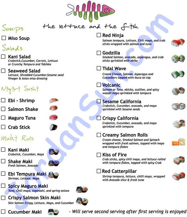 the-lettuce-and-the-fish-menu